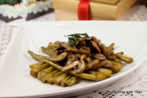 Asparagus-Mushroom stir fry