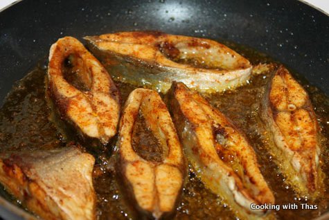 frying fish