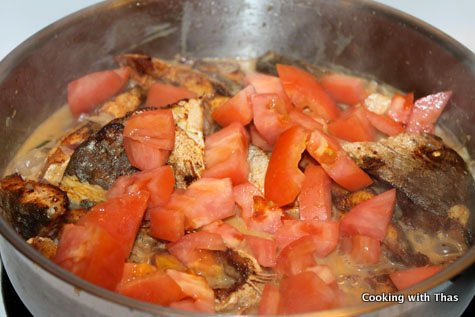 making-fish in coconut milk