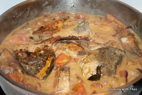 making fish in coconut milk