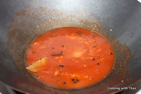 making tomato sauce
