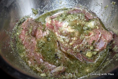 marinated mint lamb