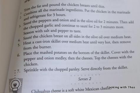 TGIF's sizzling chicken preparation