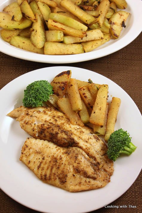 Baked cumin tilapia