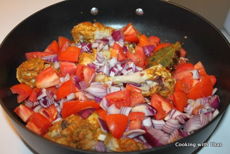 adding onions:tomatoes