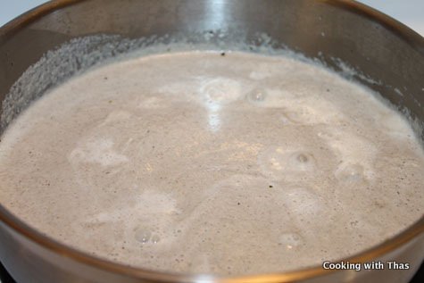 making-cream of mushroom
