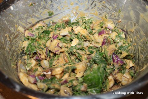 pakora mixed with gram flour