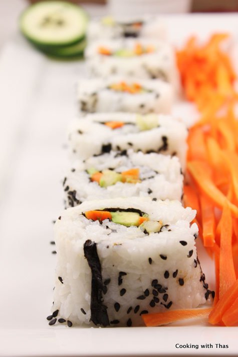 Vegetarian Sushi-rolls