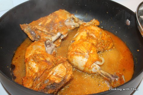 chicken leg-roast making
