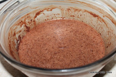 chocolate cake batter