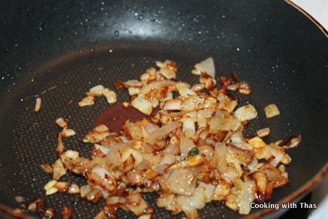 frying shallots