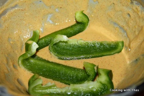 greenpeppers in batter