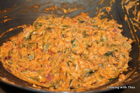 making egg masala