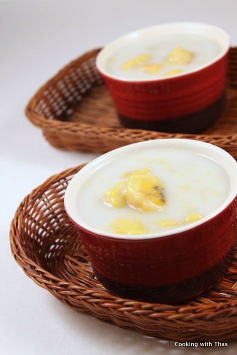 plantain in coconut milk