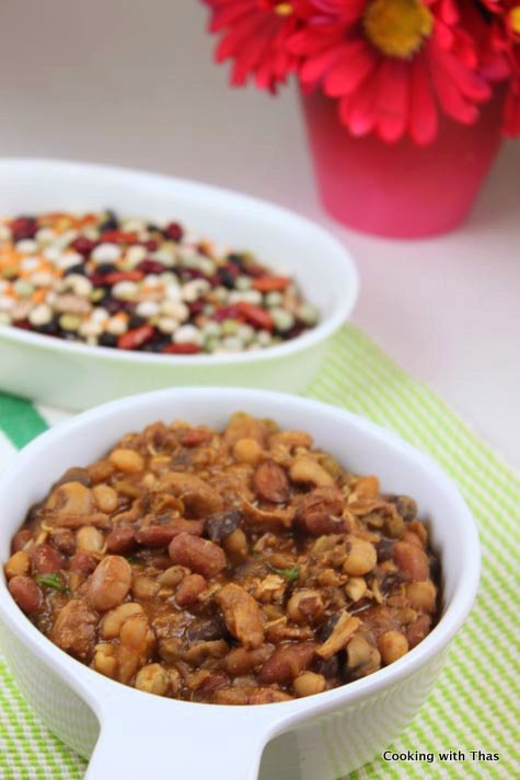 9 beans and chicken-stew