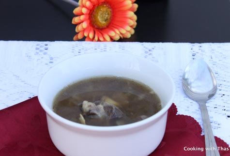 Goat's leg-soup