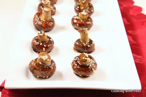 honey glazed mushrooms