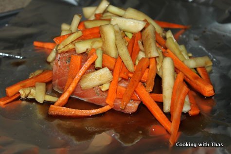 making baked salmon