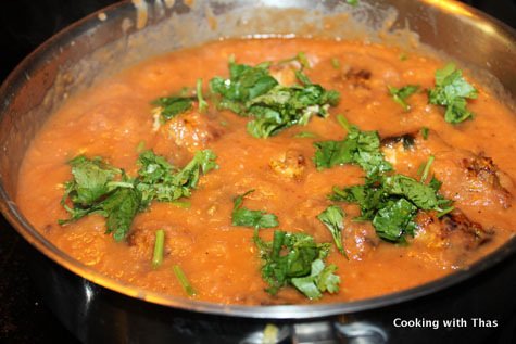 making chicken-kofta