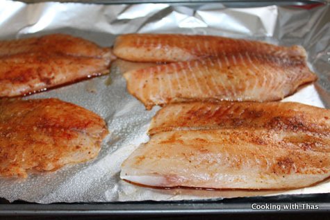 making paprika tilapia