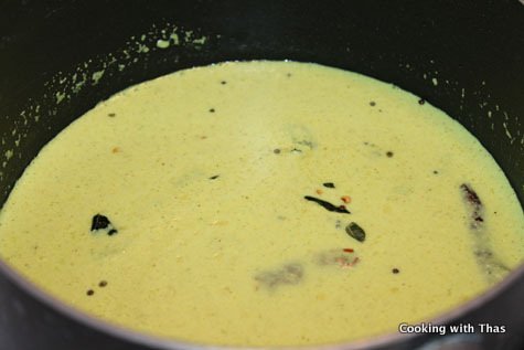 making coconut-curry