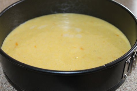 making orange cornmeal cake