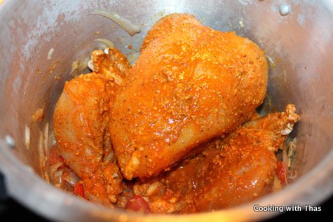 making-whole-chicken curry