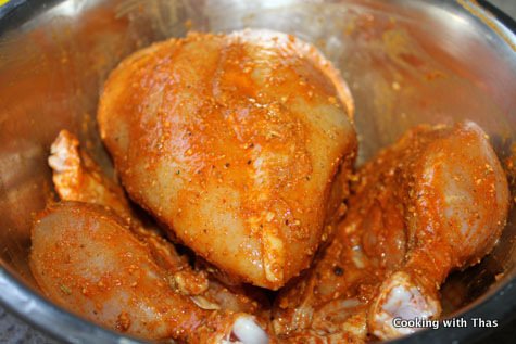 marinated whole chicken