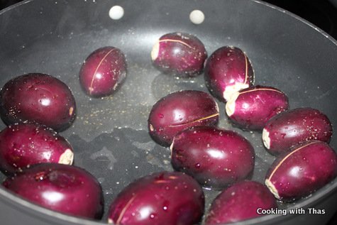 cooking eggplant