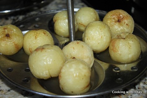 steamed gooseberry