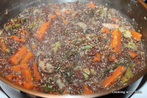 cooked quinoa