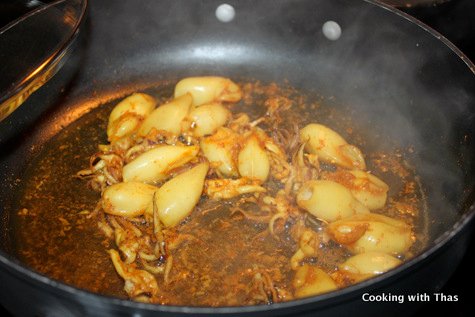 cooking squid