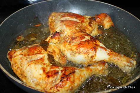 frying chicken