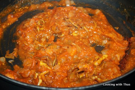 making stuffed-squid