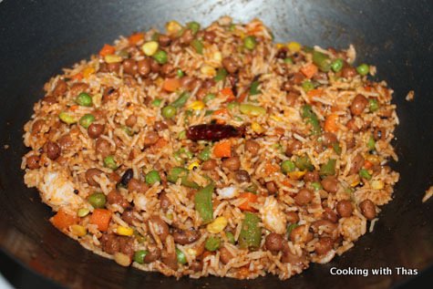 making creamy rice