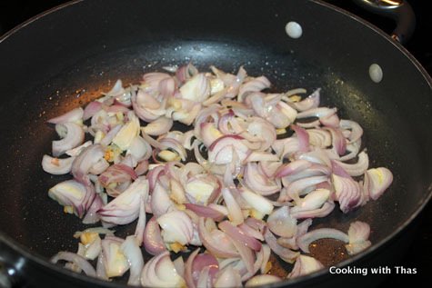 cooking shallots