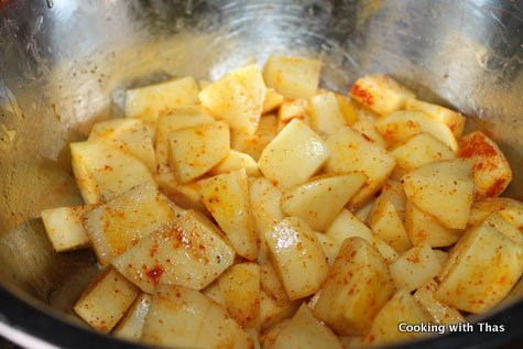 marinated potato