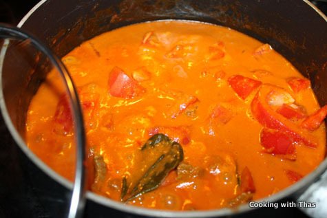 cooking panang beef