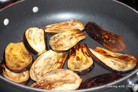 roasting eggplant