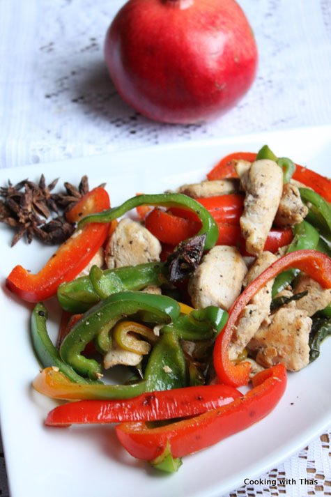 Aromatic chicken stir fry