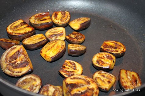 frying eggplant