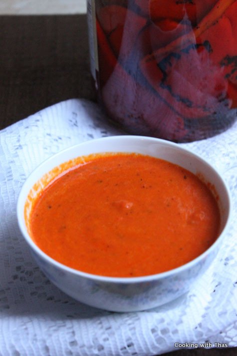 roasted red pepper-sauce