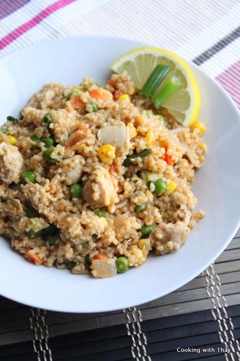 cracked wheat chicken pilaf-001