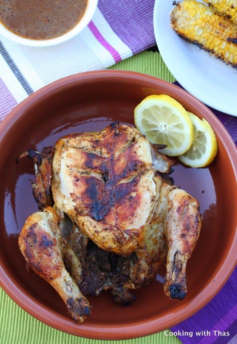 grilled-whole chicken