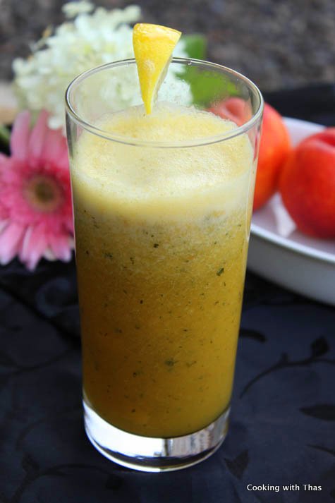nectarine mint drink