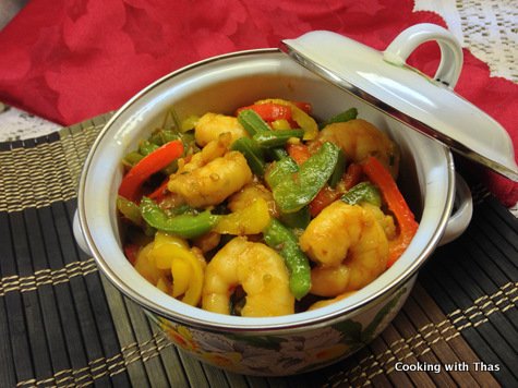 Honey soy shrimp