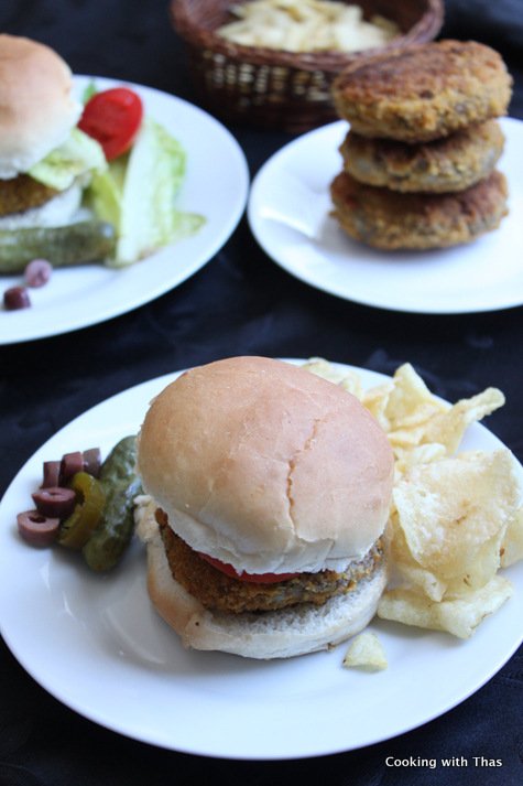 ground beef cutlet burger