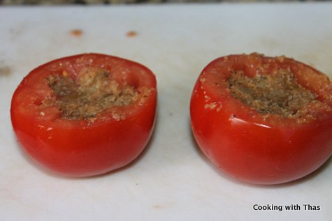tomatoes stuffed with cauliflower