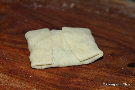 wraping the dough