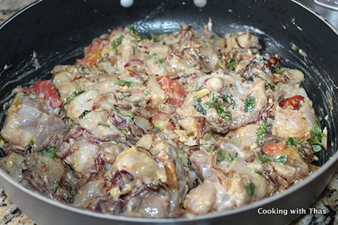 marinating chicken for biryani